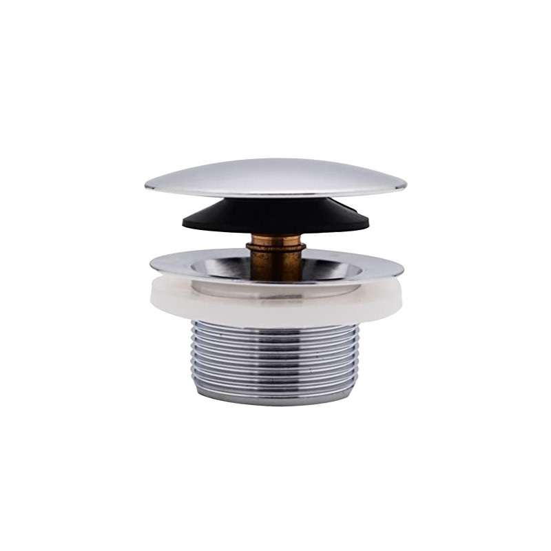 Westbrass D398R-26 1-1/2" NPSM Coarse Thread Mushroom Tip-Toe Bathtub Drain
