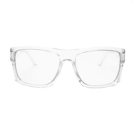 BEASVFE Transition Photochromic Safety Glasses,Blue light blocking UV400 Wraparound Lenses, Removable shield, ANSI Z87.1 Protective Eyewear (Clear)