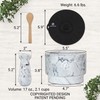 Laevo White Marble Mortar and Pestle Set - Heavy Duty