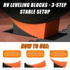 Tlaleikejia RV Leveling Blocks Ramp Kit, Camper Levelers, Camper Wheel