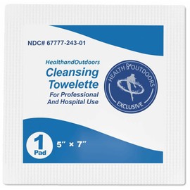 Dynarex Cleansing Towelettes 5 X 7" Individual Packet (#1301, Sold Per Box)