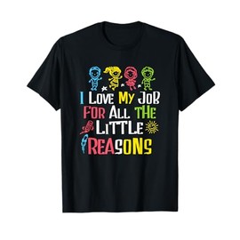 Preschool teach I love my Job for all the little Reasons T-Shirt