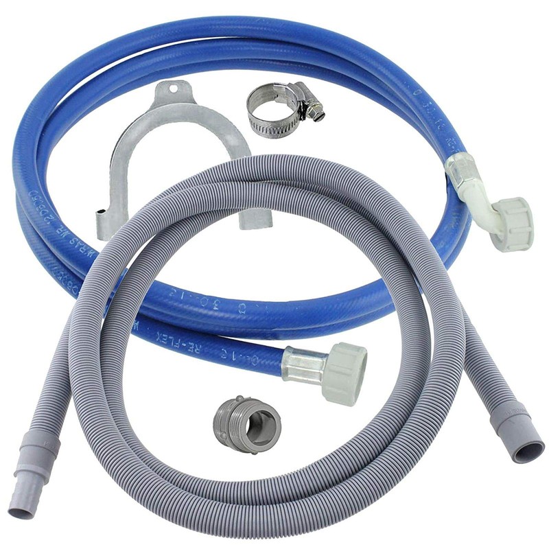 SPARES2GO Water Fill Pipe & Drain Hose Extension Kit Compatible