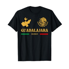 Guadalajara Jalisco with Mexican Emblem, Guadalajara T-Shirt