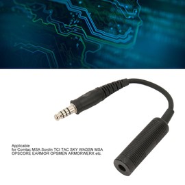 U-174 NATO Military to Civilian Wiring Adapter, Compatible with Peltor Comtac,Sordin, TCI TAC SKY HiFi Sound