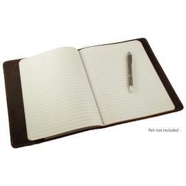 Rustic Ridge Refillable Leather Composition Notebook - Composition Notebook Cover - Leather Notebook Cover (Vintage Brown)