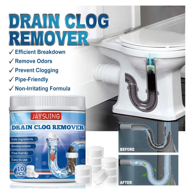 El Desagüe Está Obstruido Con Tabletas Efervescentes.