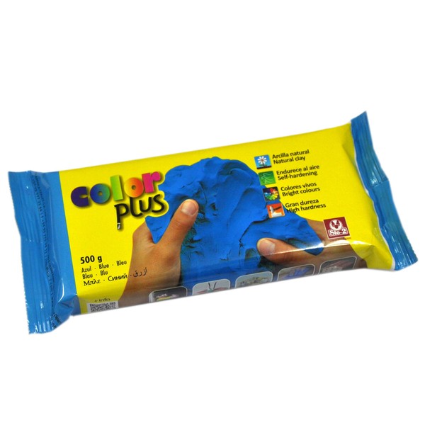 Sio-2 Color Plus 500g Self Hardening Clay - Blue