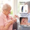 Wuvee 1 Pair of Digital Hearing Aids Severe Loss Rechargeable