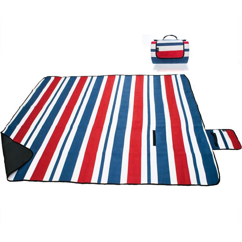 ANJ XXL 3-Layer Waterproof Outdoor Blanket for Picnic and Beach(Red