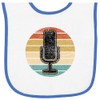 inktastic Radio Show Host Podcaster Broadcasting Baby Terry Cloth Bib