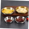 COLLBATH 2pcs Pickle Dish Sauce Dish Stainless Kimchi Dipping Sauce