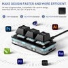 Mini 3-Key Copy Paste Programmable Keyboard Hotswappable Mechanical Switch