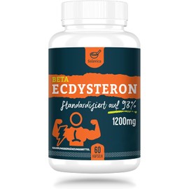 Beta-Ecdysterone Supplement 1200 mg per Serving - 1 Month Supply - 98% Ecdysterone with Highest Purity (Pack of 60)