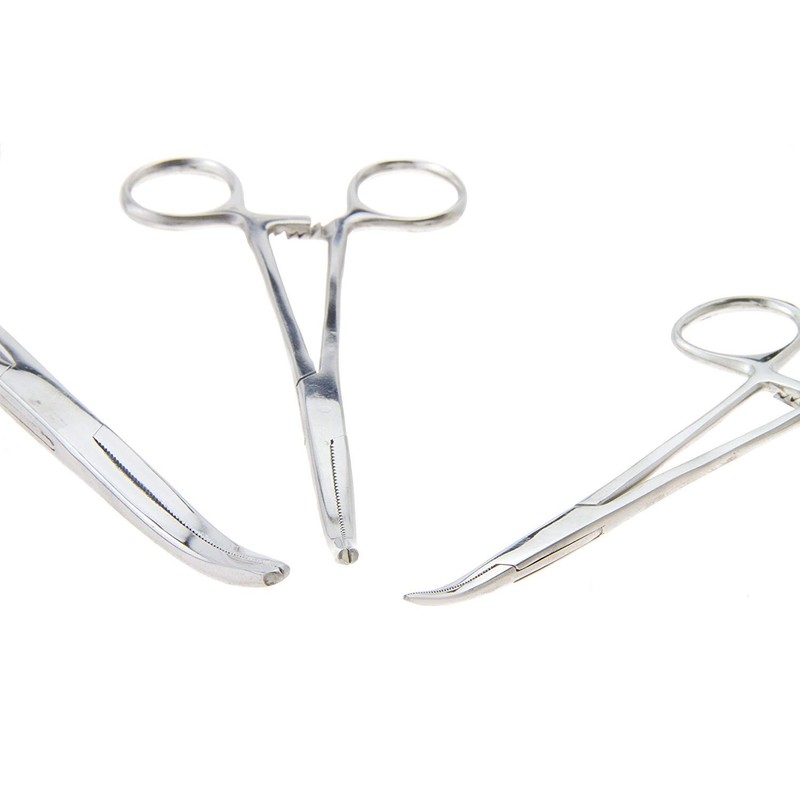 Apical 6-Piece Hemostat Forceps Set - Stainless Steel Straight &