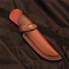 MiOYOOW Knife Sheath, 4.7'' PU Leather Belt Knife Cover Straight