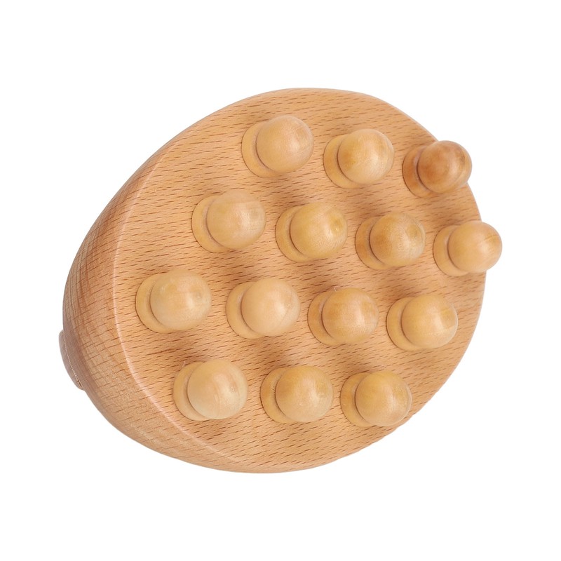 Wooden Body Massage Brush Muscle Relaxation Smoothing Beads Meridian Guasha