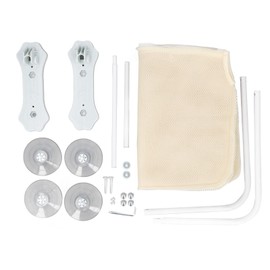 Foldable Cat Hammock Robust Frame Washable Stable Cozy Cat Suction Cup Window Perch