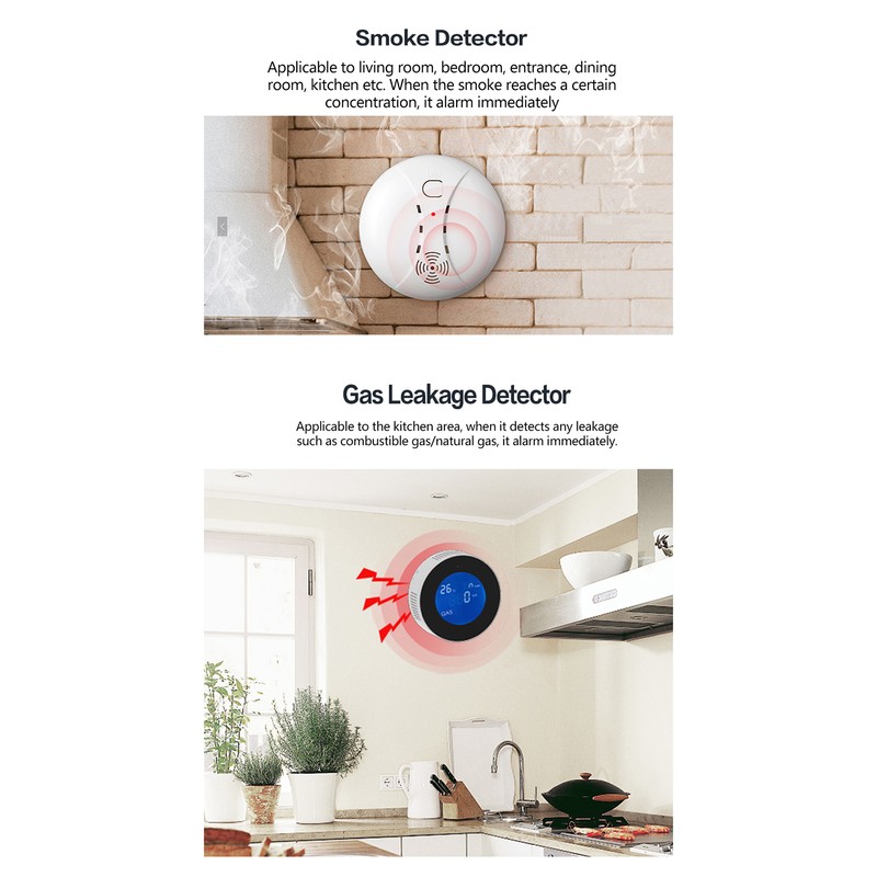 WiFi GSM Alarm System Tuya Smart Home LCD Display Security