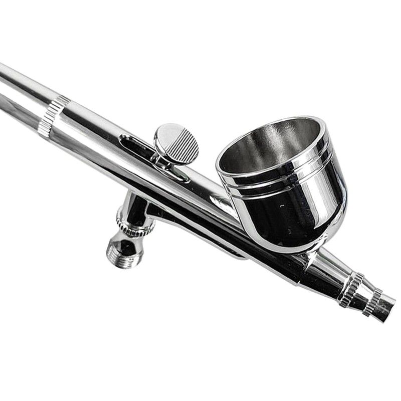 Professional Dual-Action Airbrush Kit, 0.2/0.3/0.5mm Nozzles, Gravity Feed Spray Gun