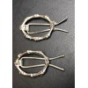 Metal Broches Antiguos P/cabello 70s Usados Metálicos Pasadores