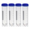 Centrifuge Tube Graduated Plastic Flat Bottom with Threaded Cap Centrifuge
