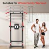 SogesPower Power Tower Pull Up Dip Stand Multi-Function Adjustable Height