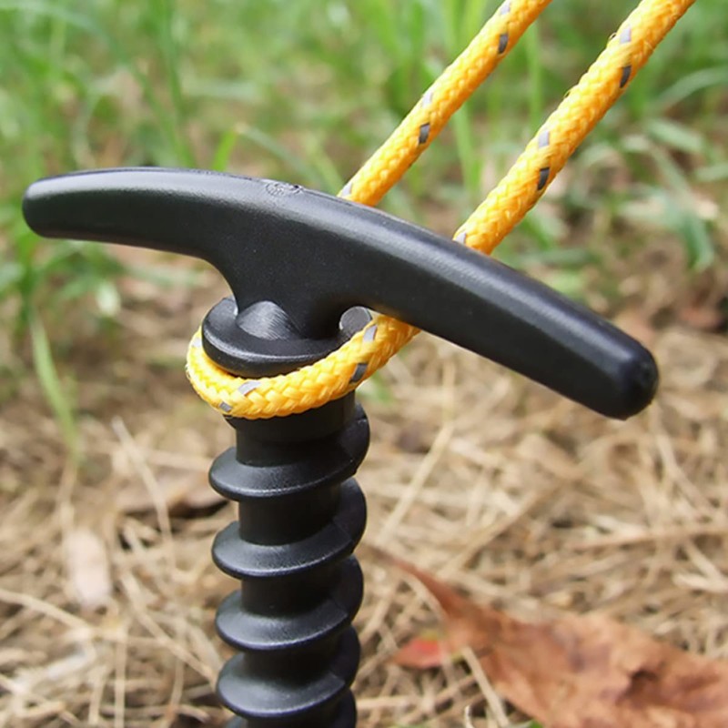 Kisangel 12pcs Heavy Duty Plastic Tent Pegs Outdoor Camping Tent