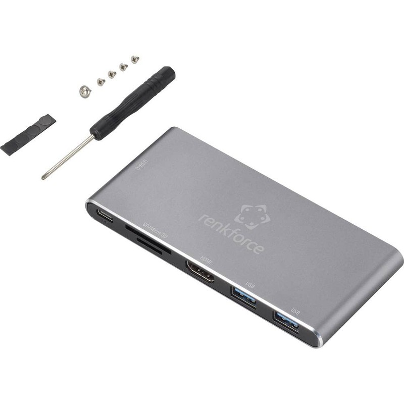 Renkforce RF-4599772 USB-C® Docking Station Suitable for Brand: Universal M.2