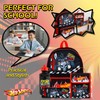 Hot Wheels Kids Backpack 4 Piece School Set Including Lunch
