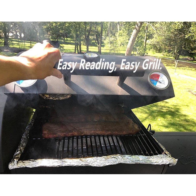 2 Pack BBQ Grill Temperature Gauge, 3 inch Dial Face