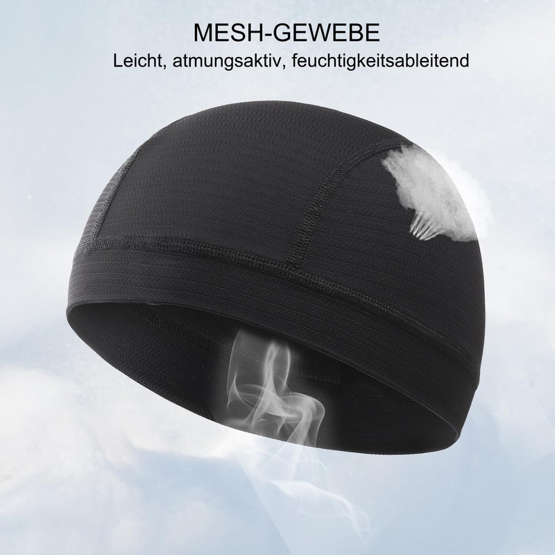 Oscenny Cycling Hat Under Helmet, Moisture-ableting, Breathable Inner Lining, Skull