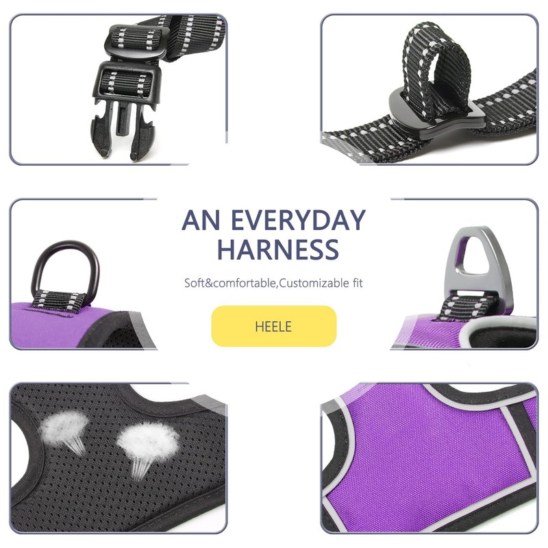 HEELE Dog Harness, No Pull Dog Harness Medium, Release on