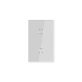 LOUYSGEN Smart Light Switch 3 Way Need Neutral Wire,FCC Certified,2.4GHz WiFi Switch Glass Panel APP Control Timer Work with Tuya/Smart Life,Alexa and Google Home,Grey 2 Gang