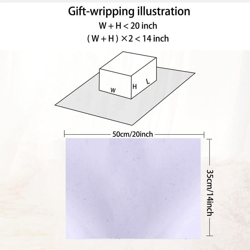 White Glitter Tissue Paper,20pcs Packing Gift Paper,50x35m Sparkly Silver Glitter