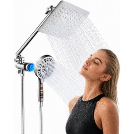 2 En 1 Regaderas para Baño Alta Presion, con Filtro para Ducha