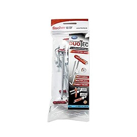 fischer Dowels Compatible with DuoTec Plasterboard Screws and TV Bracket 10mm Bag 6 Dowels + 6 Screws