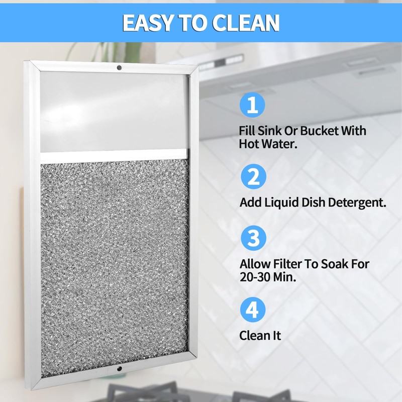 Range hood Filter with Light Lens Replacement for Broan R610027