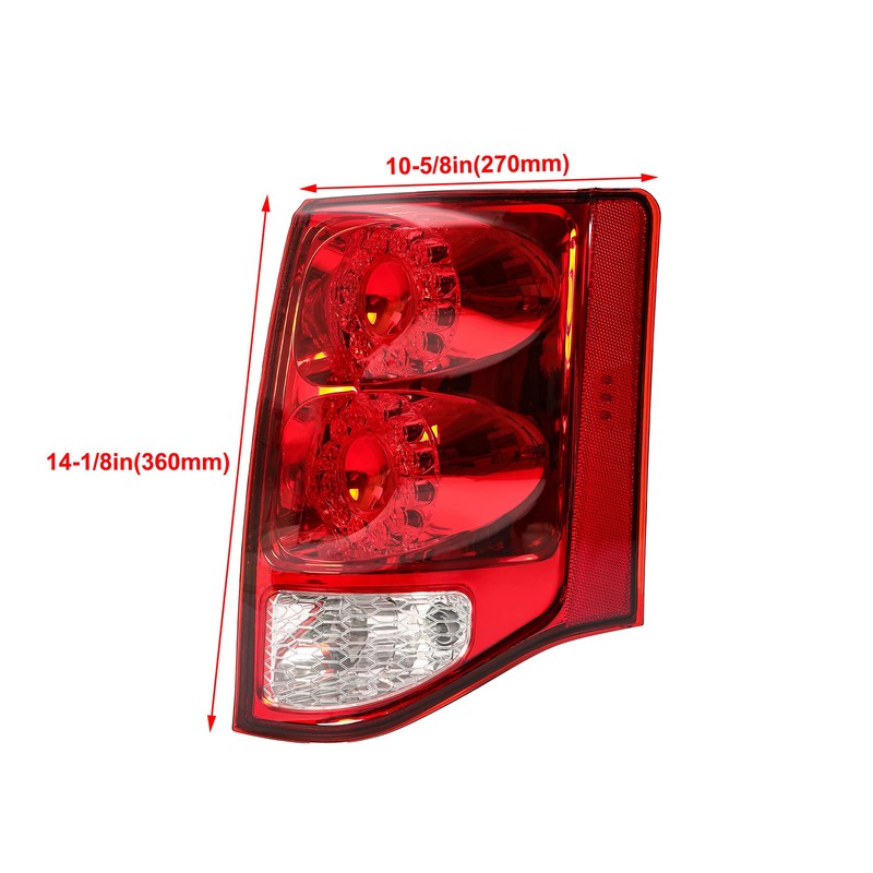 HECASA Pair LED Tail Light Compatible with 2011-2020 Dodge Grand
