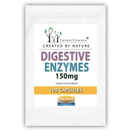 Forest Vitamin - Digestive Enzymes 150mg - 100 Kapseln - Verdauungsenzyme - Gesundheit & Schönheit
