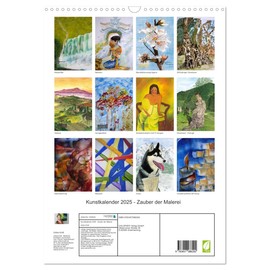 Kunstkalender 2025 - Zauber der Malerei (Wandkalender 2025 DIN A3 hoch), CALVENDO Monatskalender [Calendar] CALVENDO and Kröll, Ulrike