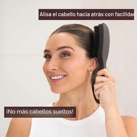 FRAMAR Cepillo de pelo liso con cerdas de jabalí – Cepillo para alisar el pelo, cepillo de cerdas de jabalí para mujeres, cepillo de cerdas de jabalí 