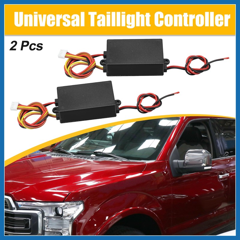 A ABSOPRO 2pcs LED Module Universal Taillight Controller Car Tail