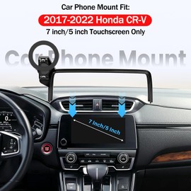 Hesanzol Car Phone Mount for Honda CR-V 2017-2022, Fits 5/7-Inch Touchscreen Only, for MagSafe Magnetic Car Phone Holder Screen Fixed Clip, Honda CR-V Accessories