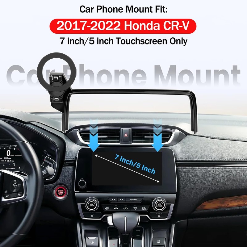Hesanzol Car Phone Mount for Honda CR-V 2017-2022, Fits 5/7-Inch