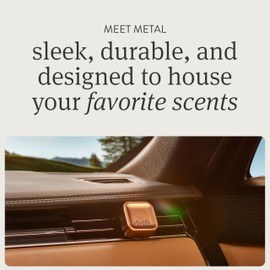 Drift Metal Vent Clip 3x Refills - Car Air Freshener - Scent Diffuser for Car - Metal Odor Eliminator - Teak