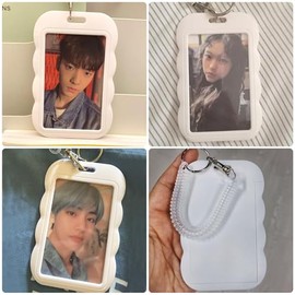Portarretratos de acrílico con llavero, soporte para tarjetas fotográficas, soporte para tarjetas de identificación de 3 pulgadas, soporte para tarjet