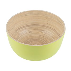 Restaurantware-Bambuddha 25 Ounce Medium Salad Bowl, 1 Heavy-duty Round Salad Bowl - Sustainable, Reusable, Green Bamboo Serving Bowl, For Serving Salads, Fruits, And Appetizers