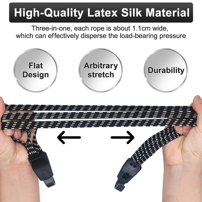 Pack of 3 Luggage Straps 45/65/75 cm 3 in 1
