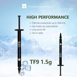 TR TF9 1.5g CPU Cooler Thermal Compound High Conductivity 14W/M.K for All Processors (CPU, GPU), Non-Conductive